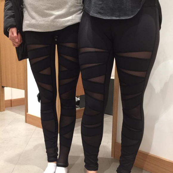 NWT Lululemon 4 Wunder Under High Rise Tech Mesh Pants 28" inseam - Picture 5 of 11